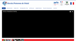 Desktop Screenshot of escolafrancesadenatal.com.br