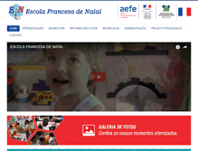 Tablet Screenshot of escolafrancesadenatal.com.br